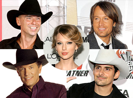 Kenny Chesney, Keith Urban, George Strait, Brad Paisley, Taylor Swift Kenny Chesney, Keith Urban, George Strait, Brad Paisley, Taylor Swift